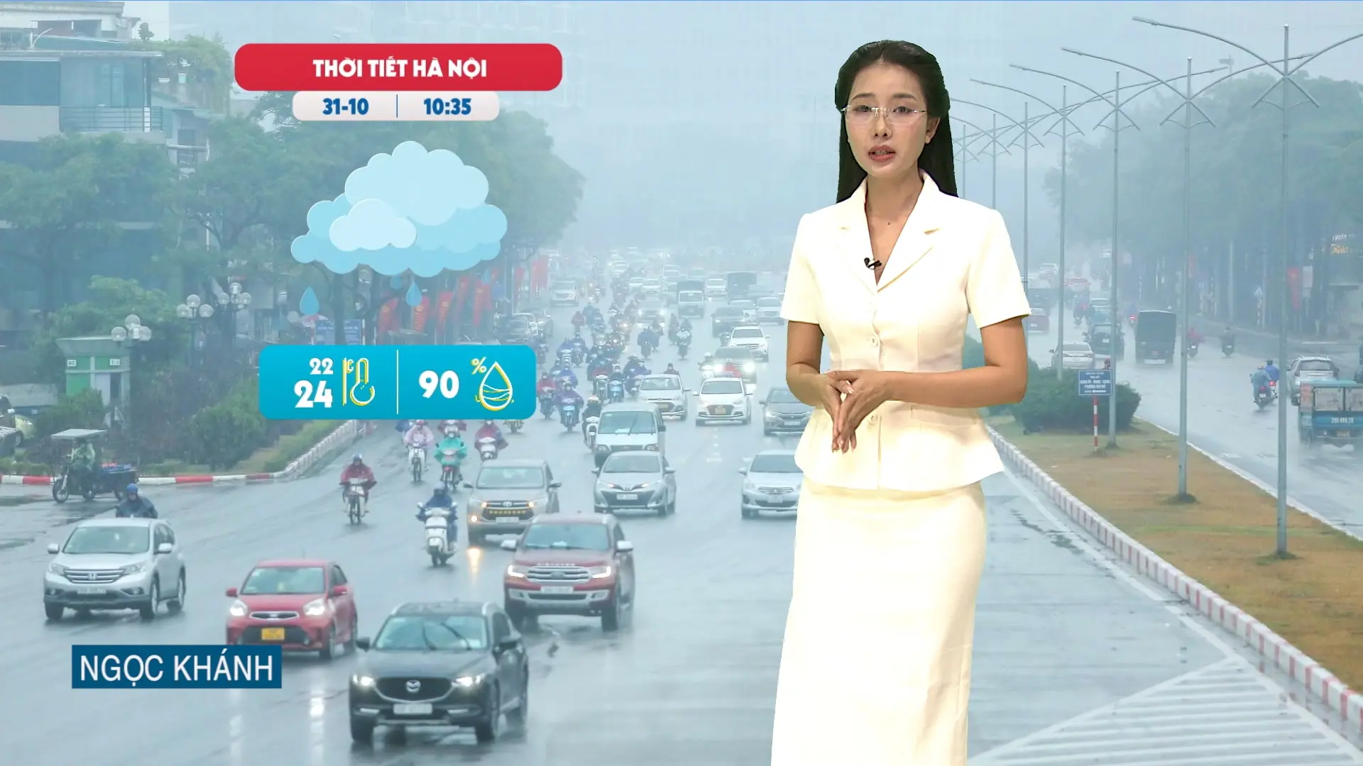 Dự báo thời tiết trưa | 31/10/2025